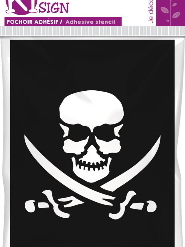 Self-adhesive stencil 70mm x 100mm – Pirate