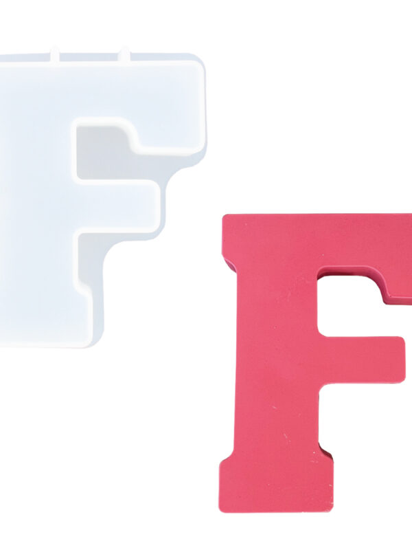 Moule en silicone lettre f