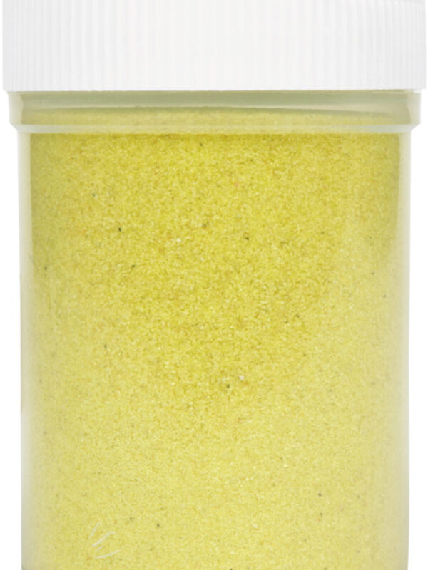 Jar colored sand 230 g – Yellow no. 33