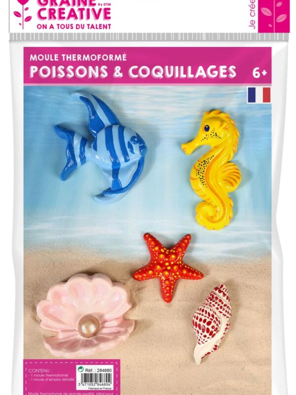 Thermo mould fish and shells