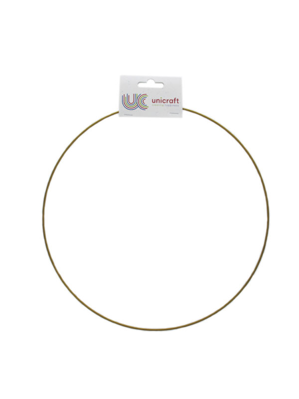Metal ring gold Ø 30 cm epoxy