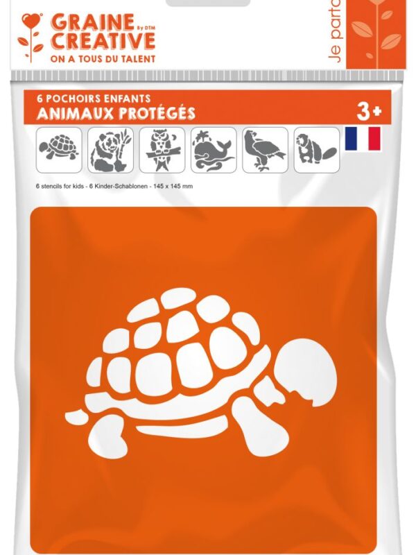 Stencil set P/6 protected animals