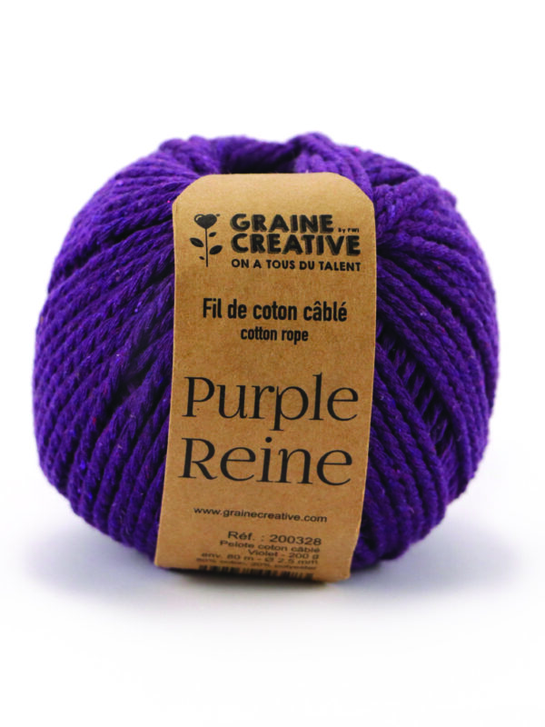 Cotton thread 200g Ø2.5mm x 80m – Purple