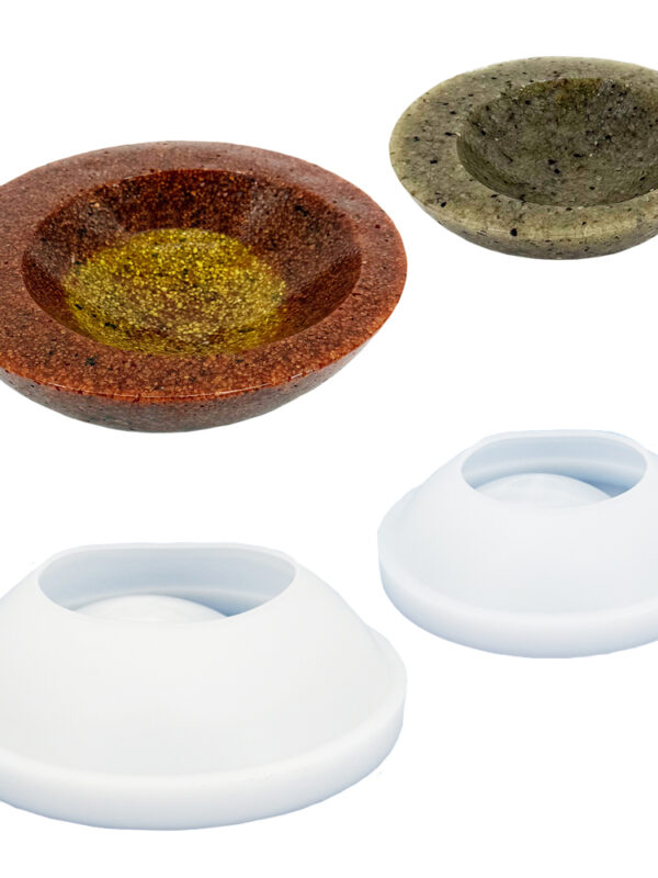 Lot de moules ronds en silicone Reslin