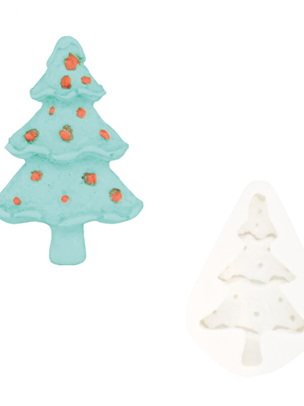 Silicone mould Christmas tree 2D