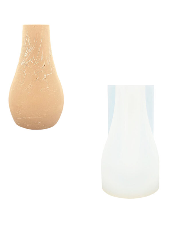 Silicone mould oval vase
