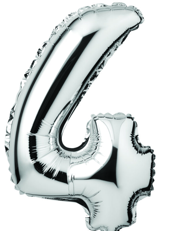 Ballon 410 mm zilver – 4