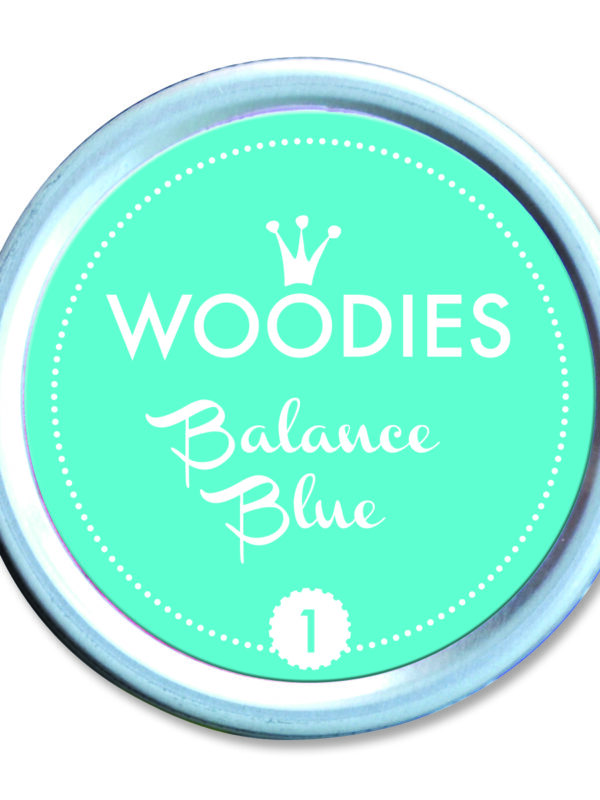 Woodies ink pad 35mm x 35mm – Balance blue