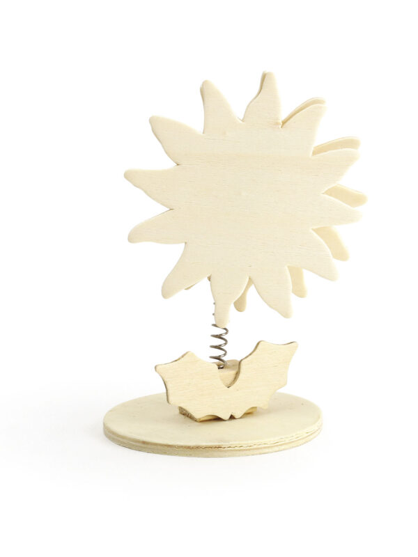 Holz-Notizhalter 125 mm – Sonnenblume