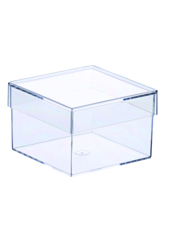 Quadratische Kristallkunststoffbox 75 x 50, begrenzter Vorrat