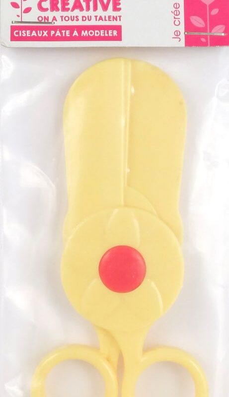 Plastic scissors for modelling clay