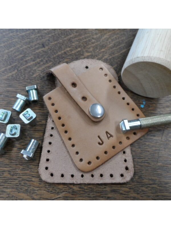 Metal stamp alphabet set for leather (26 pcs)