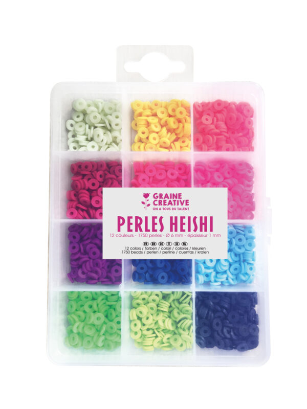 Heishi beads fluorescent