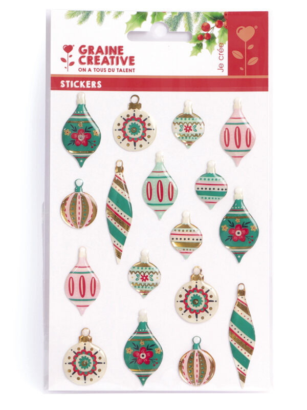 Stickers – Kerstballen (17 stuks)