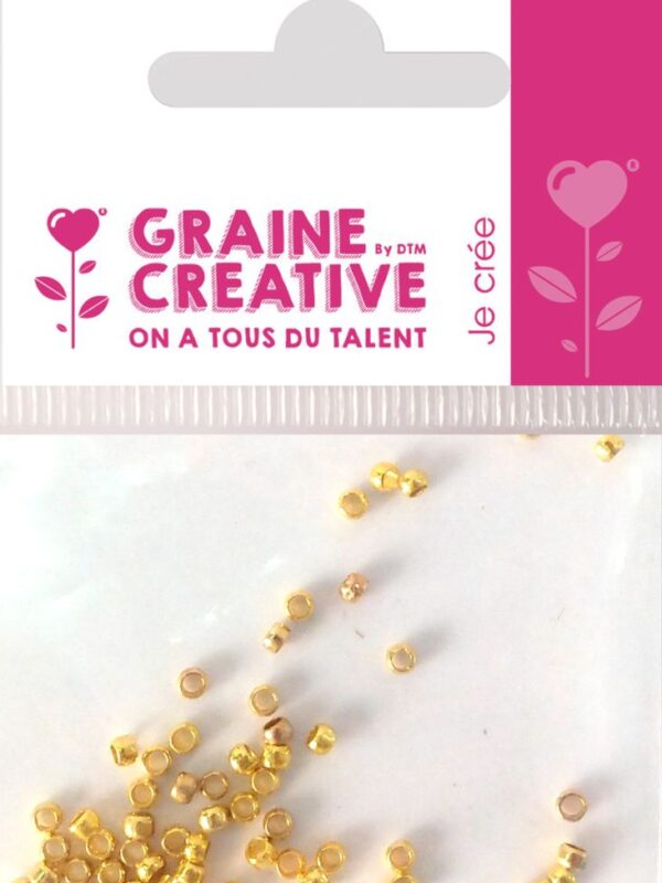 Crimp bead 2mm P/60 gold