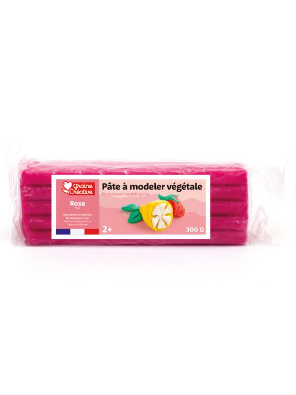 Vegetable modelling clay 300g – Pink
