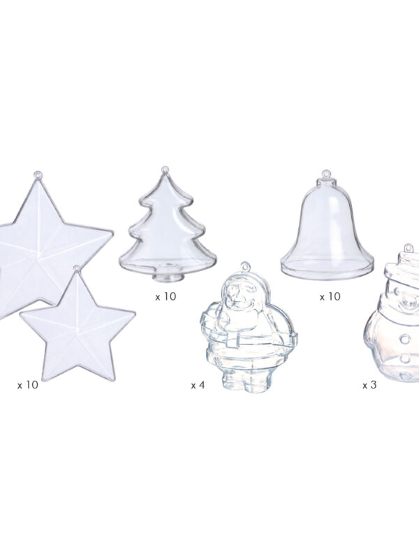 Set plexi Christmas figures (42 pcs)