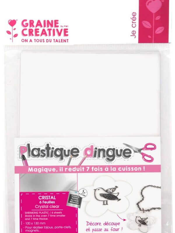 Pack of 6 transparent crystal crazy plastic sheets 101 x 131 limited stock