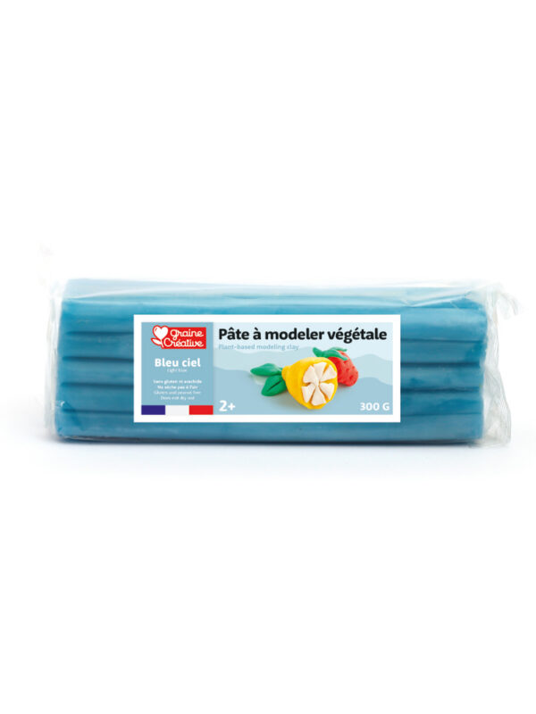 Vegetable modelling clay 300g – Light blue