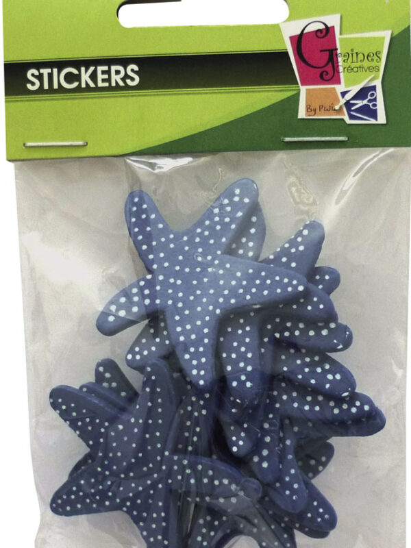Bag of 12 decorated starfish