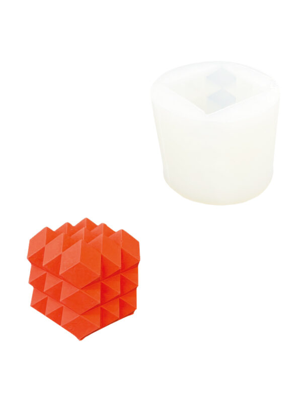 Moule en silicone cube en forme de losange