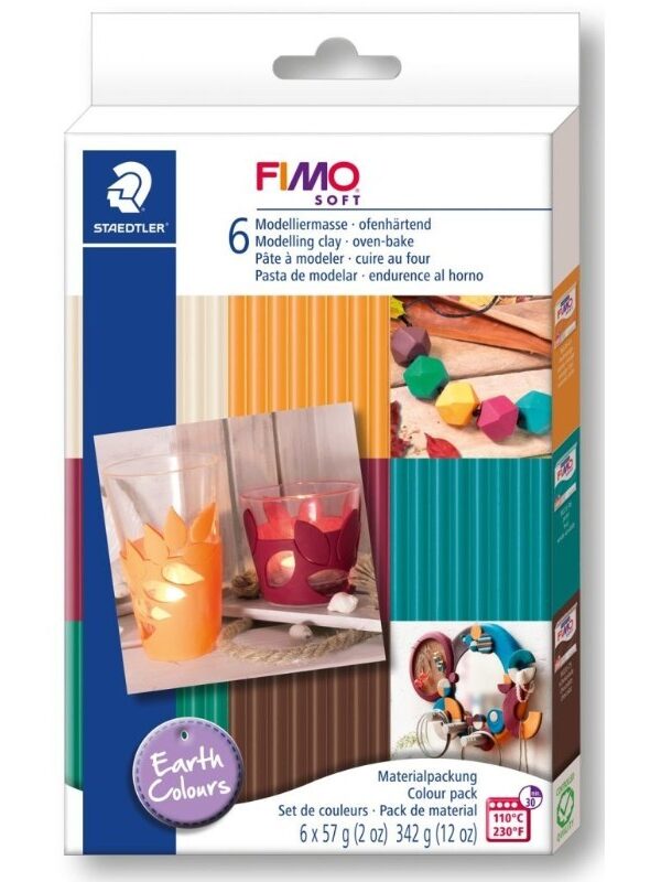 Fimo Soft Set 6 x 57g Earth Colours
