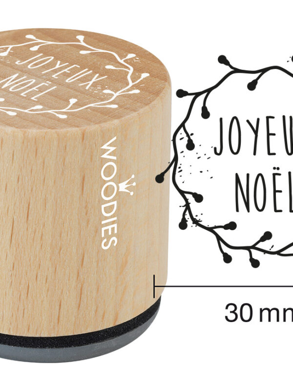 Woodies Holzstempel 30 mm – Frohe Weihnachten 2