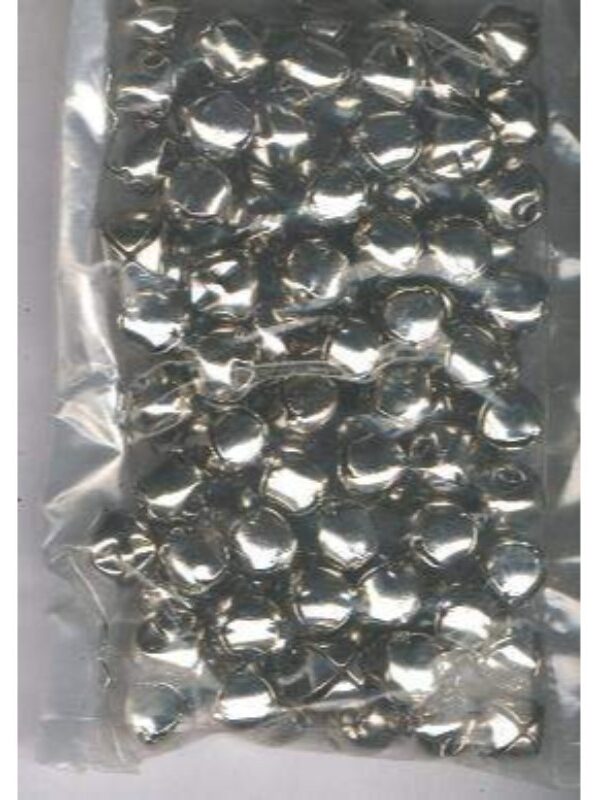 Jingle bell 9 mm 100 pcs nickel