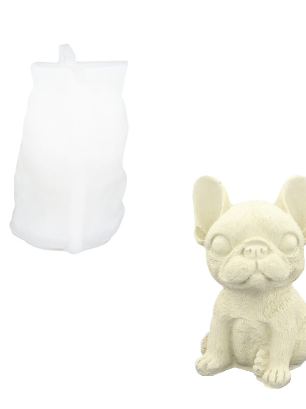 Moule en silicone pour chiot bouledogue