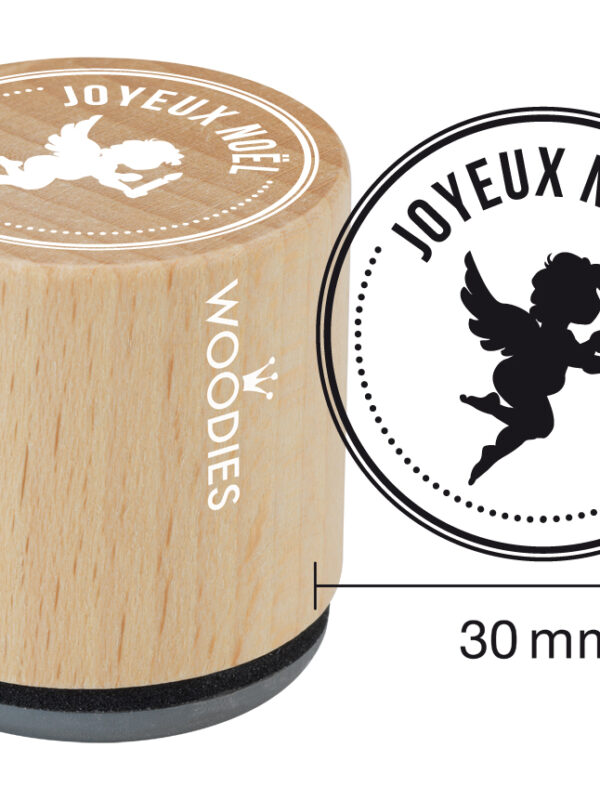 Woodies Holzstempel 30 mm – Frohe Weihnachten 3