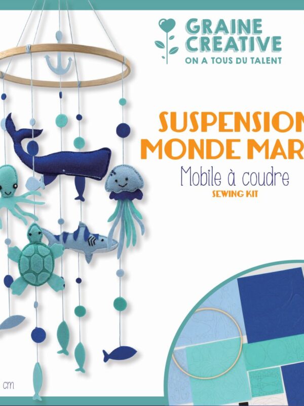 Sewing mobile kit – Marine world hanging