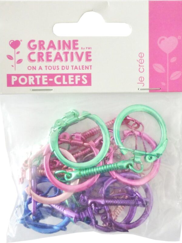 Keychain hooks P/10 colour mix