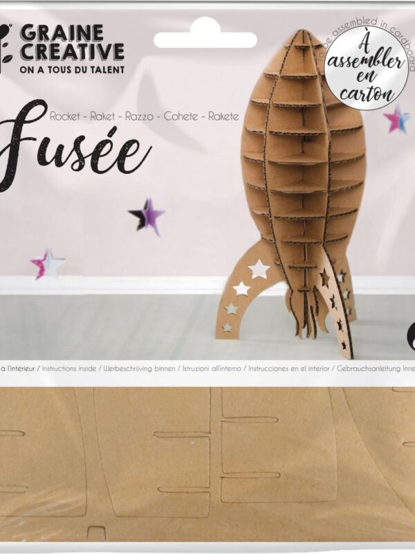 Cardboard rocket model 150 x 150 mm
