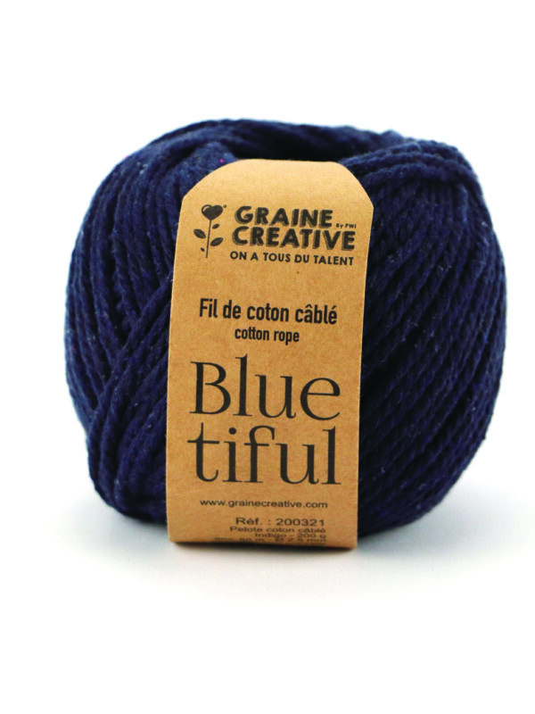 Cotton thread 200g Ø2.5mm x 80m – Dark blue