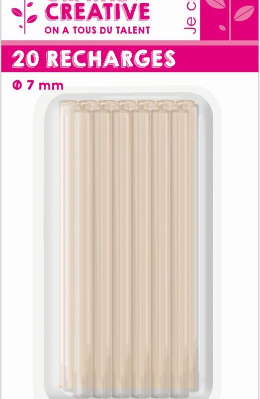 Low temperature glue refill 20 sticks 7mm