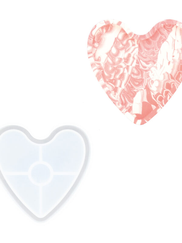 Silicone mould heart bowl
