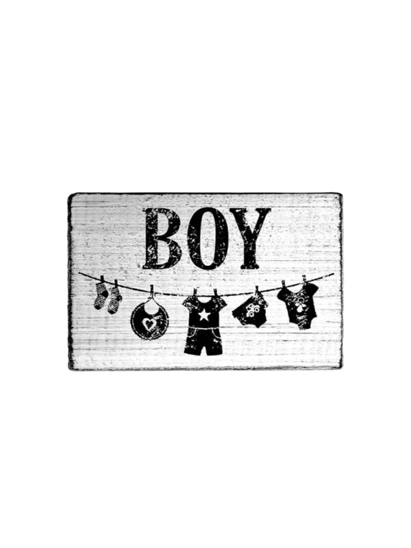 Holzstempel Vintage 70 mm x 42 mm – Junge