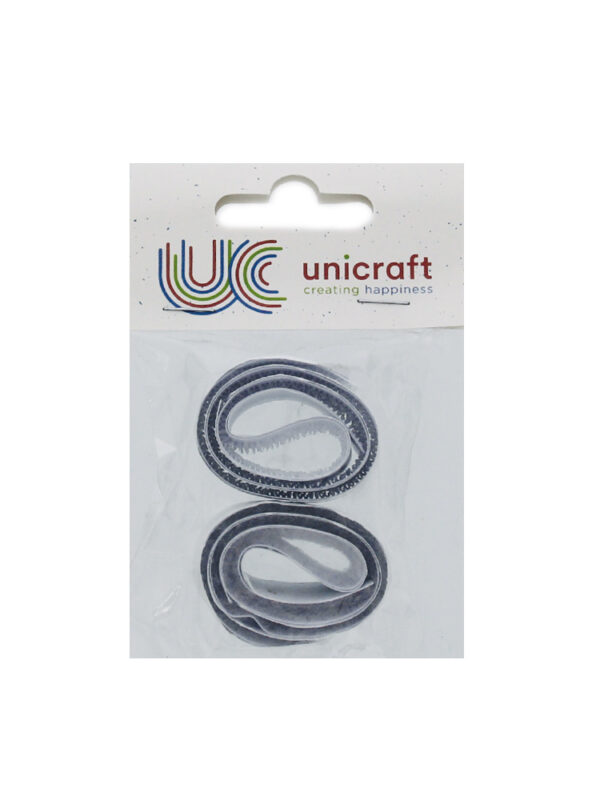 Selbstklebendes Klettband, 33 cm, 2er-Pack, weiß