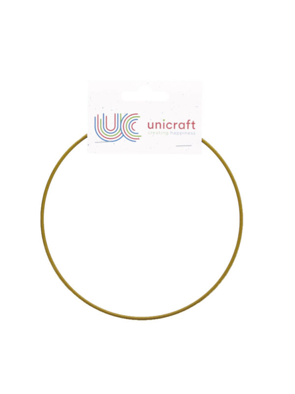 Metal ring Ø15cm gold