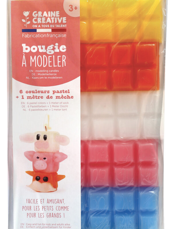 Modeling candle wax 240 g – Pastel colors