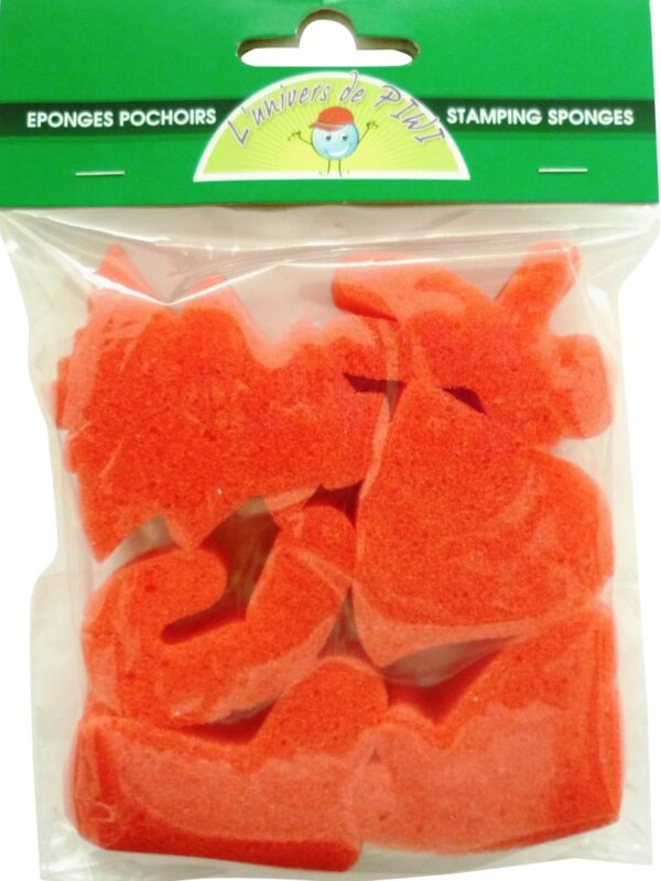 Set of 6 sponges Christmas