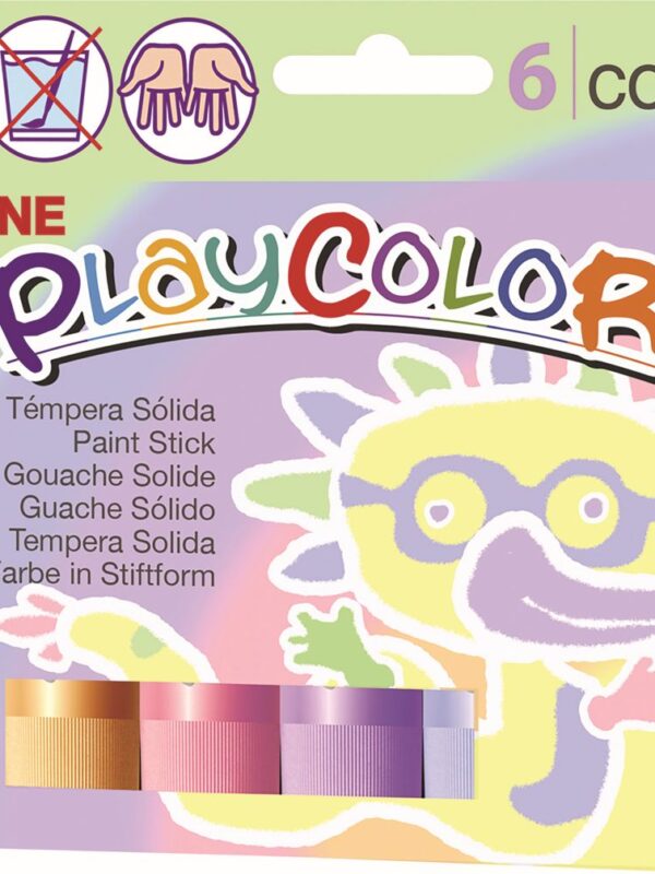 Doos met 6 PlayColor One pastelkrijtjes