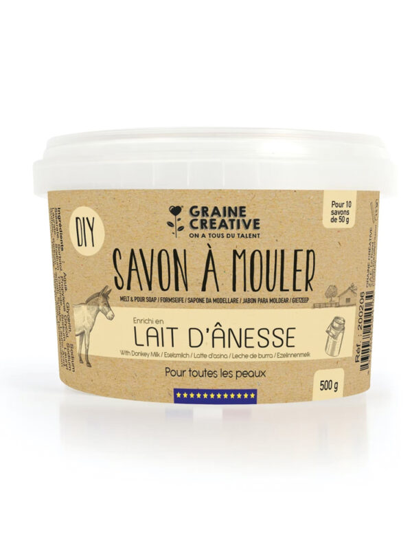 Jar soap base 500g – Donkey milk