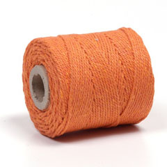 Macramé cord 75 m 2.5 mm orange