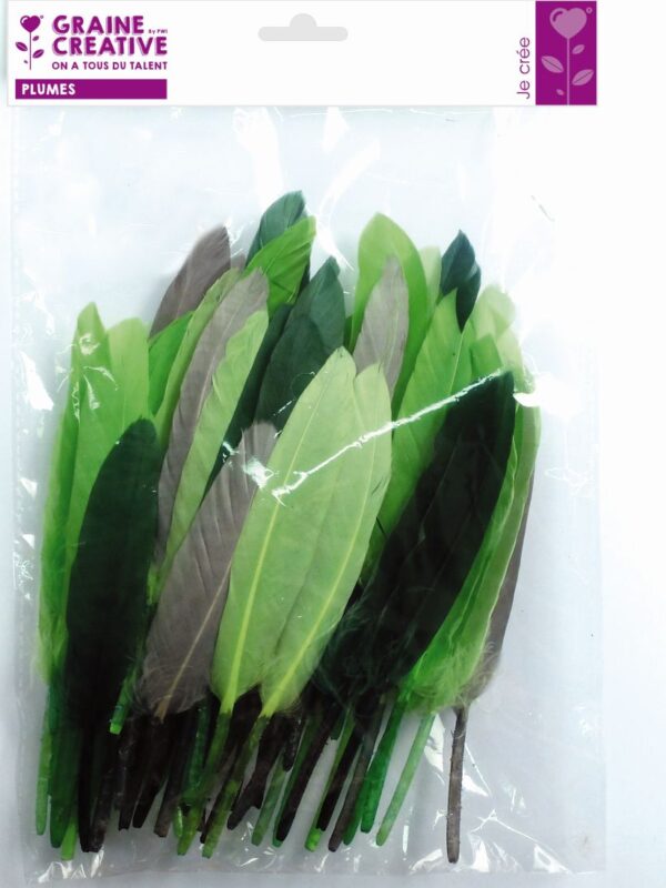 Indian feathers 10 g 150 mm green shades