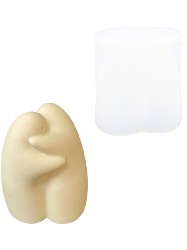 figurine câline en moule de silicone