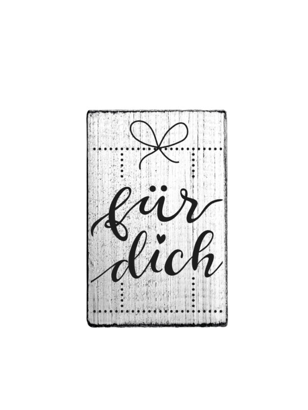 Houten stempel Vintage 70mm x 42mm - Für dich