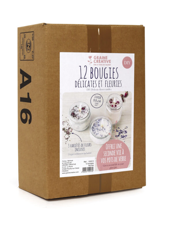 Candle kit – Flowers (12 pcs)