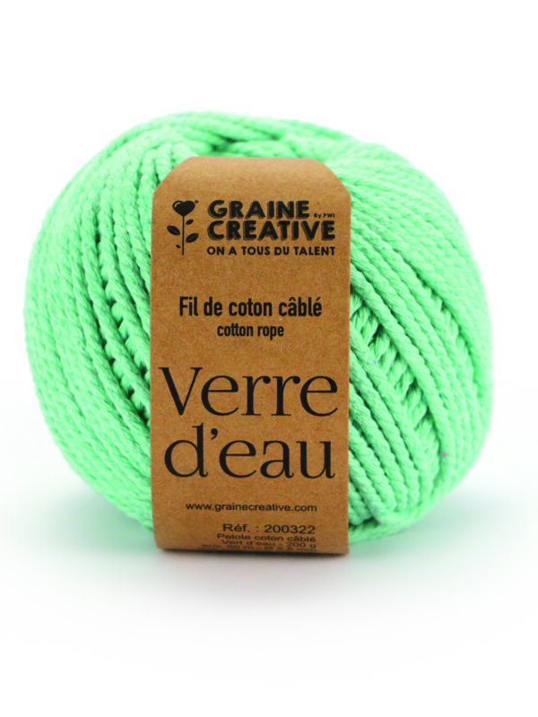 Cotton thread 200g Ø2.5mm x 80m – Light green