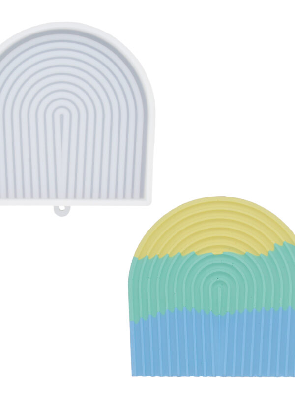 Moule en silicone arc-en-ciel large